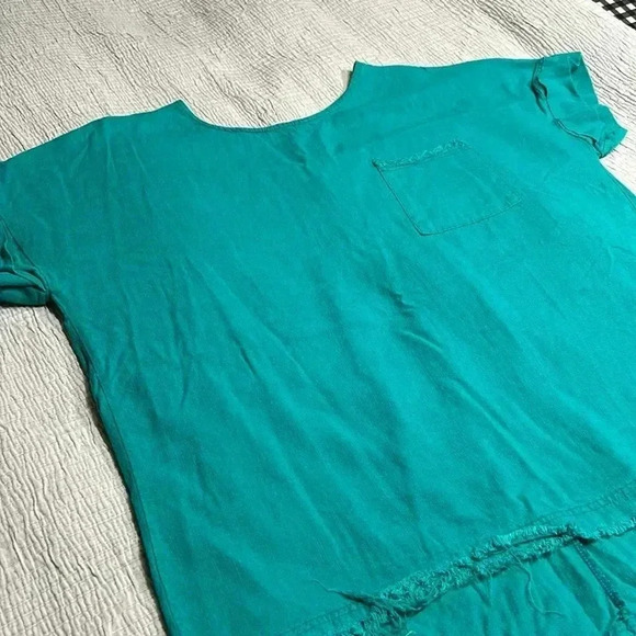 Teal Women's Blouse - Picture 2 of 5
